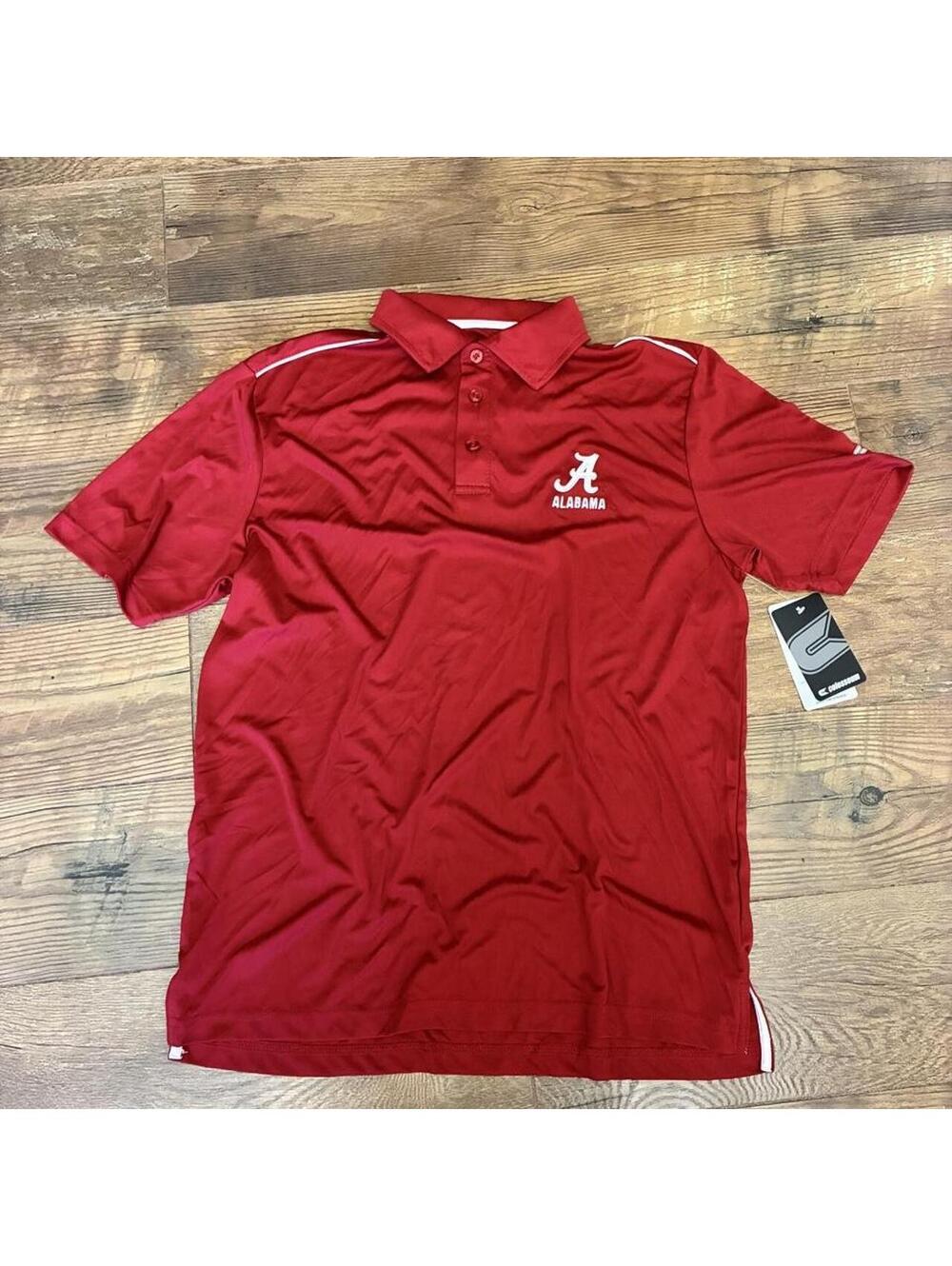 Alabama Crimson Tide red Colosseum polo shirt M NWT